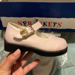 Sprockets Baby/Toddler Pink Satin Dress Shoes